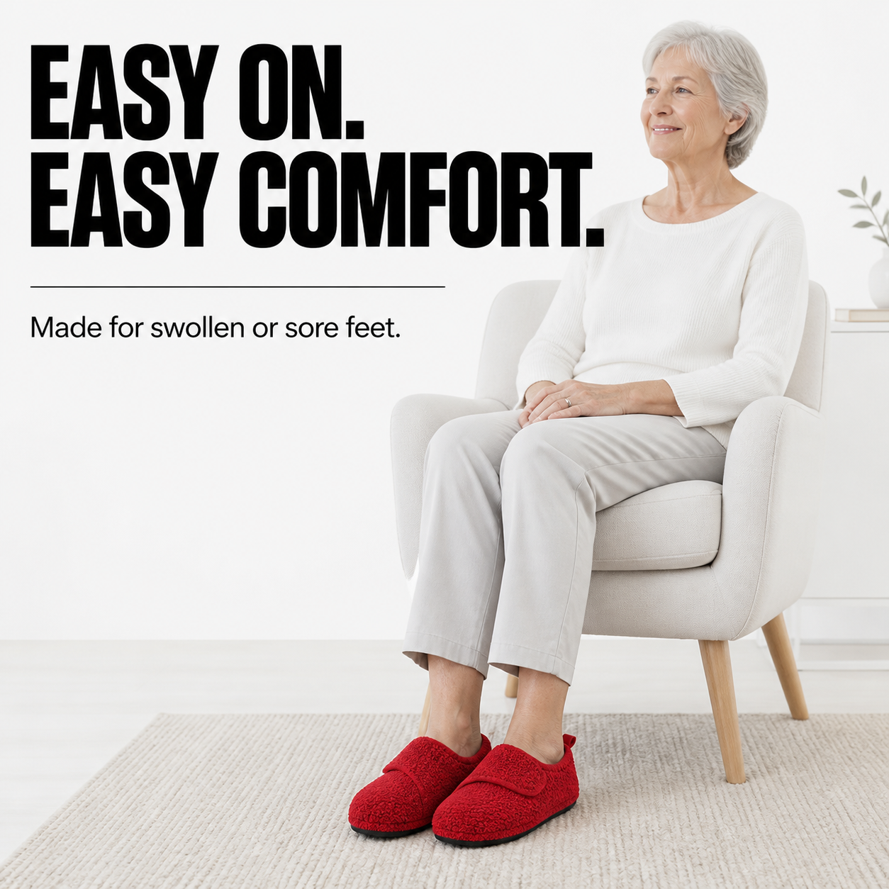 Ease™ Adjustable Wide-Fit Comfort Slippers